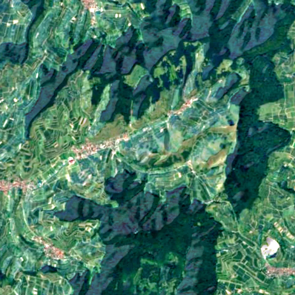 Kaiserstuhl seen from above (Sentinel-2)
