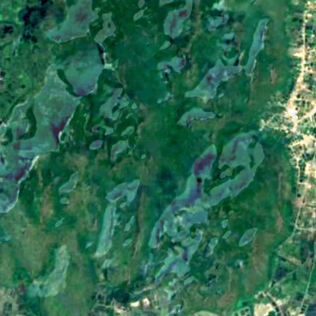 Khao Sam Roi Yot National Park seen from above (Sentinel-2)