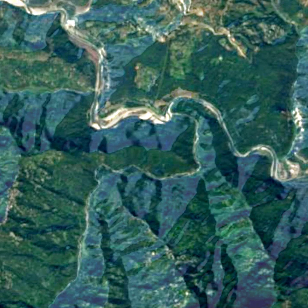 Kitam bird sanctuary vu d'en haut (Sentinel-2)