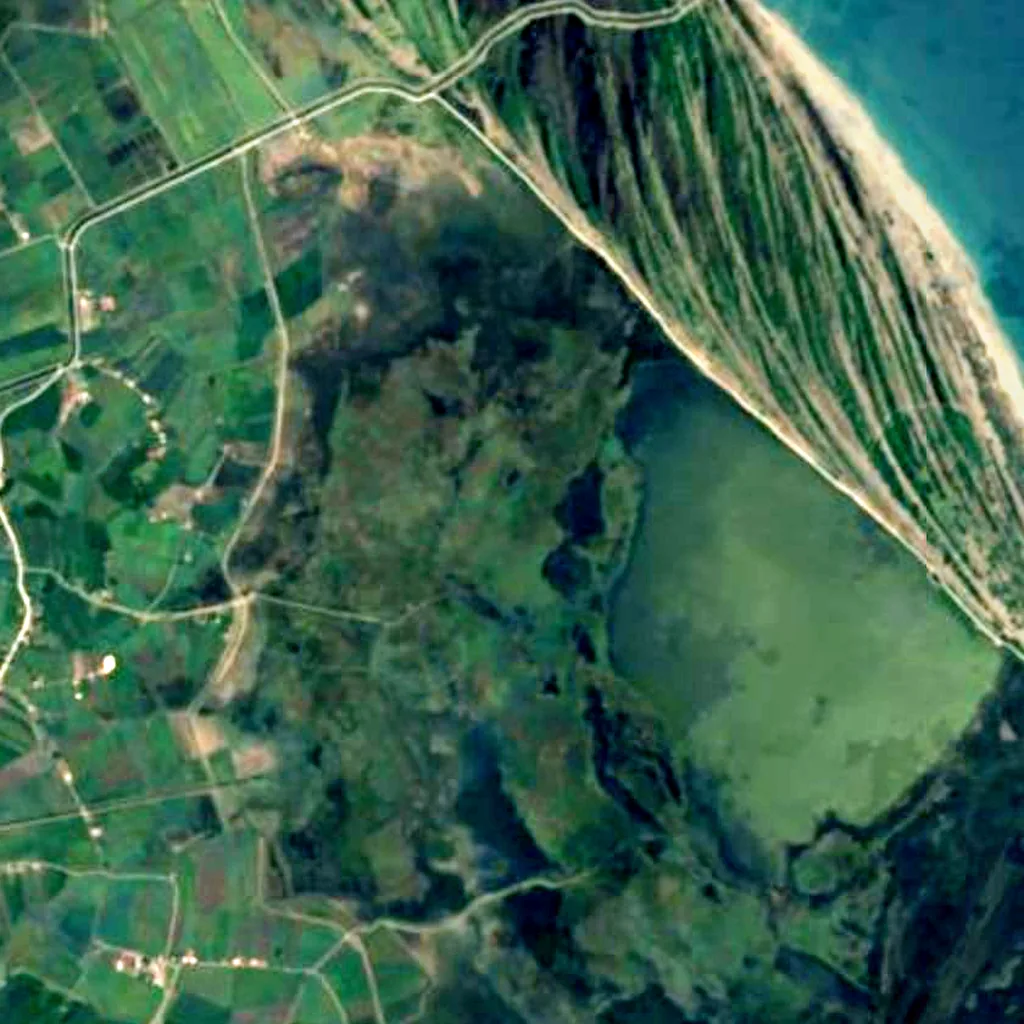 Kızılırmak Delta seen from above (Sentinel-2)