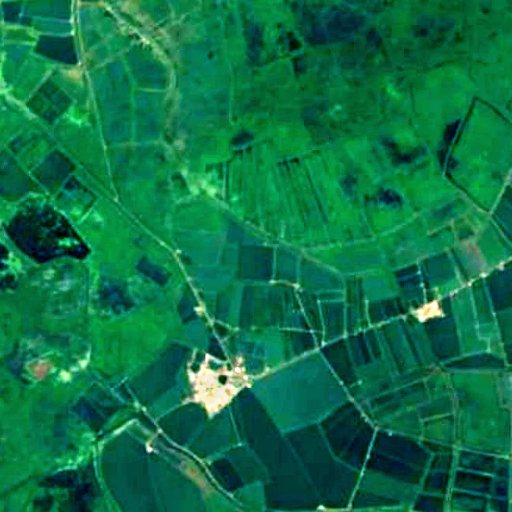 Kolleru Lake seen from above (Sentinel-2)