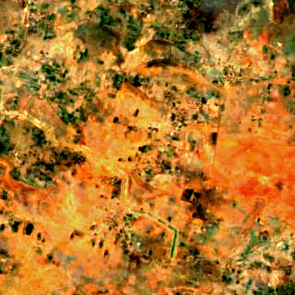 Koothankulam Bird Sanctuary seen from above (Sentinel-2)