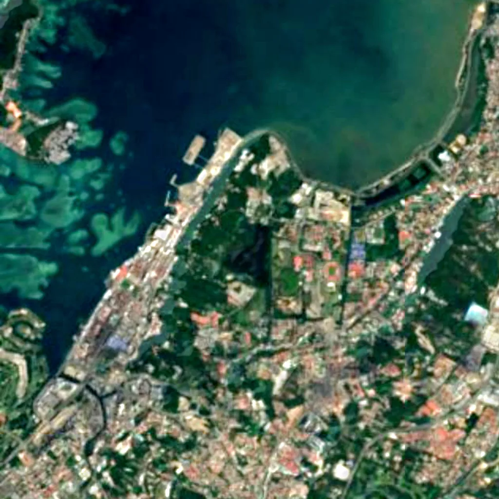 Kota Kinabalu Wetland seen from above (Sentinel-2)