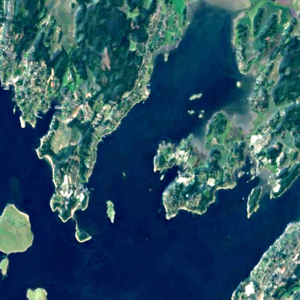 Kurefjorden seen from above (Sentinel-2)