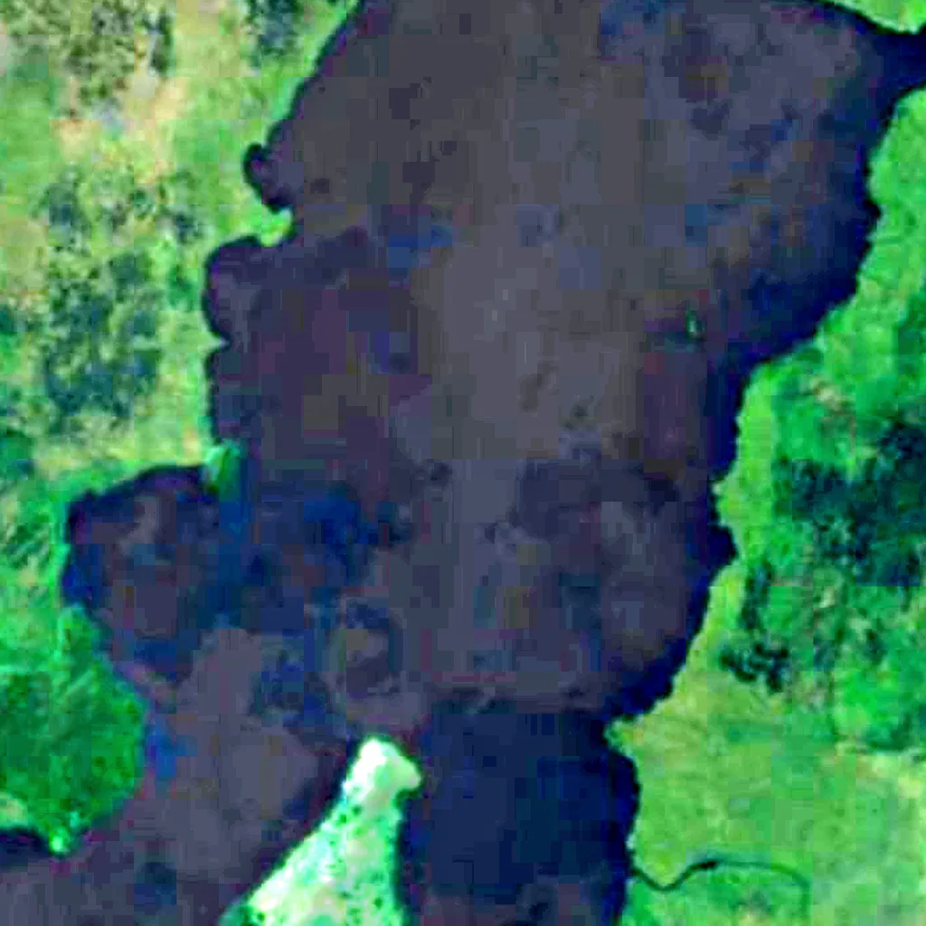Lago Ypoa seen from above (Sentinel-2)