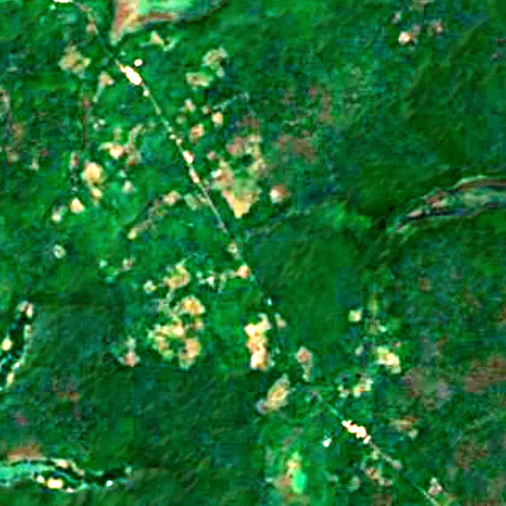 Parque natural de las Lagunas de Cufada visto desde arriba (Sentinel-2)