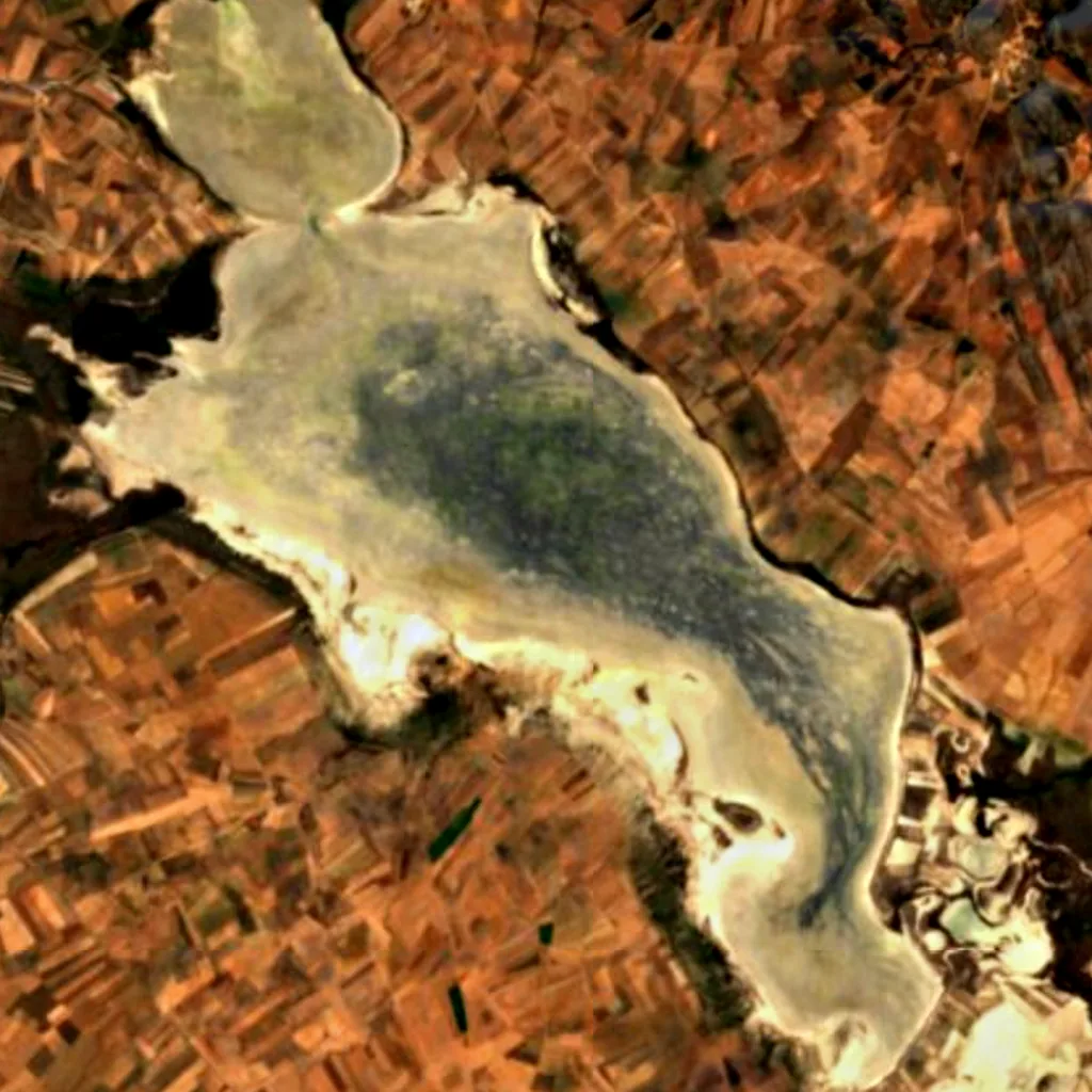 Laguna de Gallocanta seen from above (Sentinel-2)
