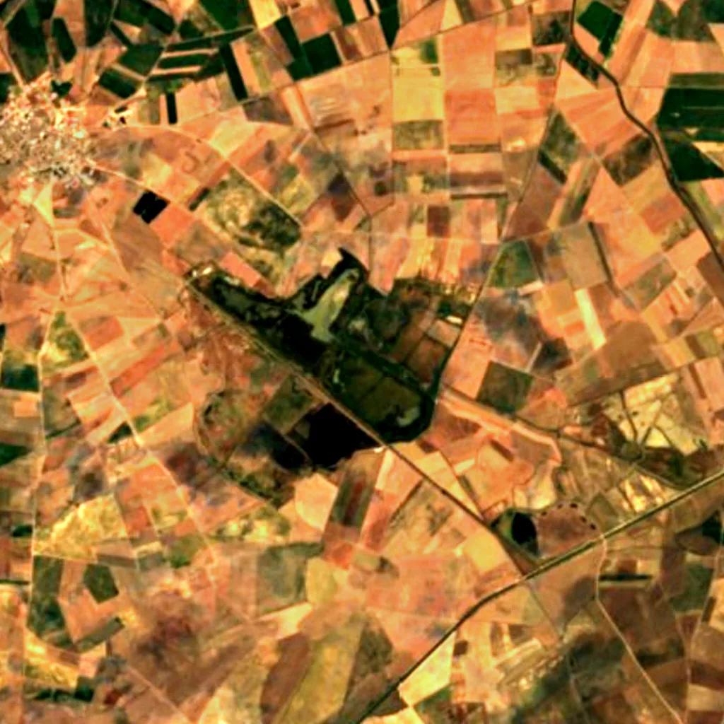 Laguna de la Nava seen from above (Sentinel-2)