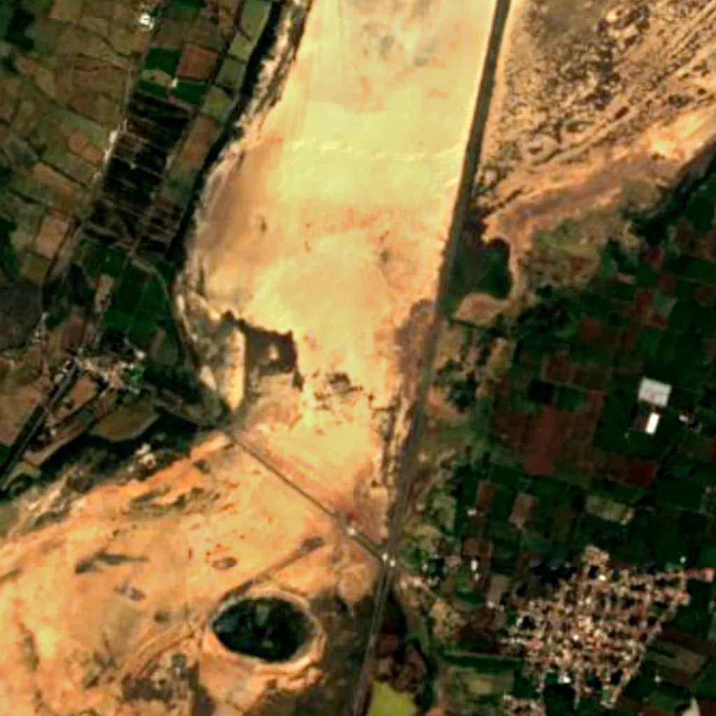 Laguna de Sayula vu d'en haut (Sentinel-2)