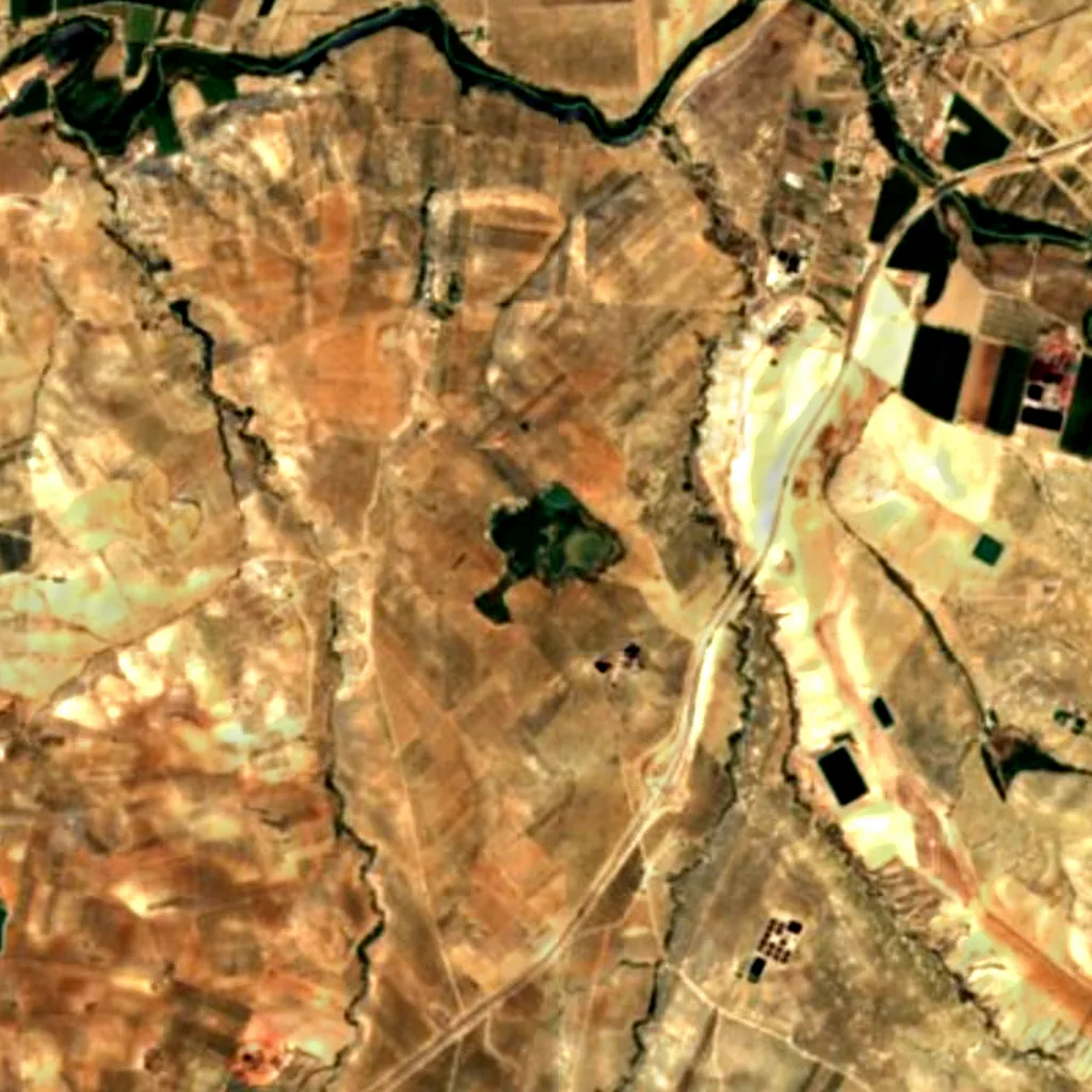 Laguna Grande seen from above (Sentinel-2)