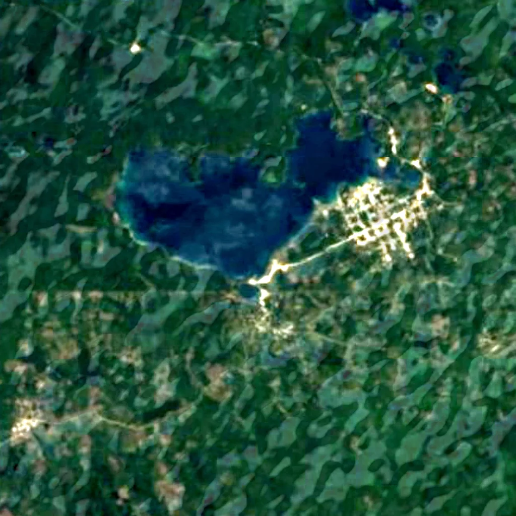 Lagunas de Montebello National Park seen from above (Sentinel-2)