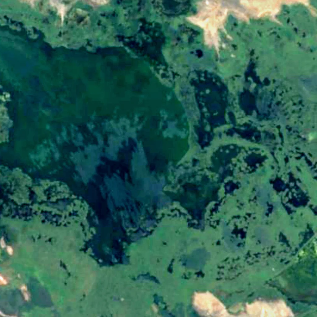 Lake Ağgöl seen from above (Sentinel-2)