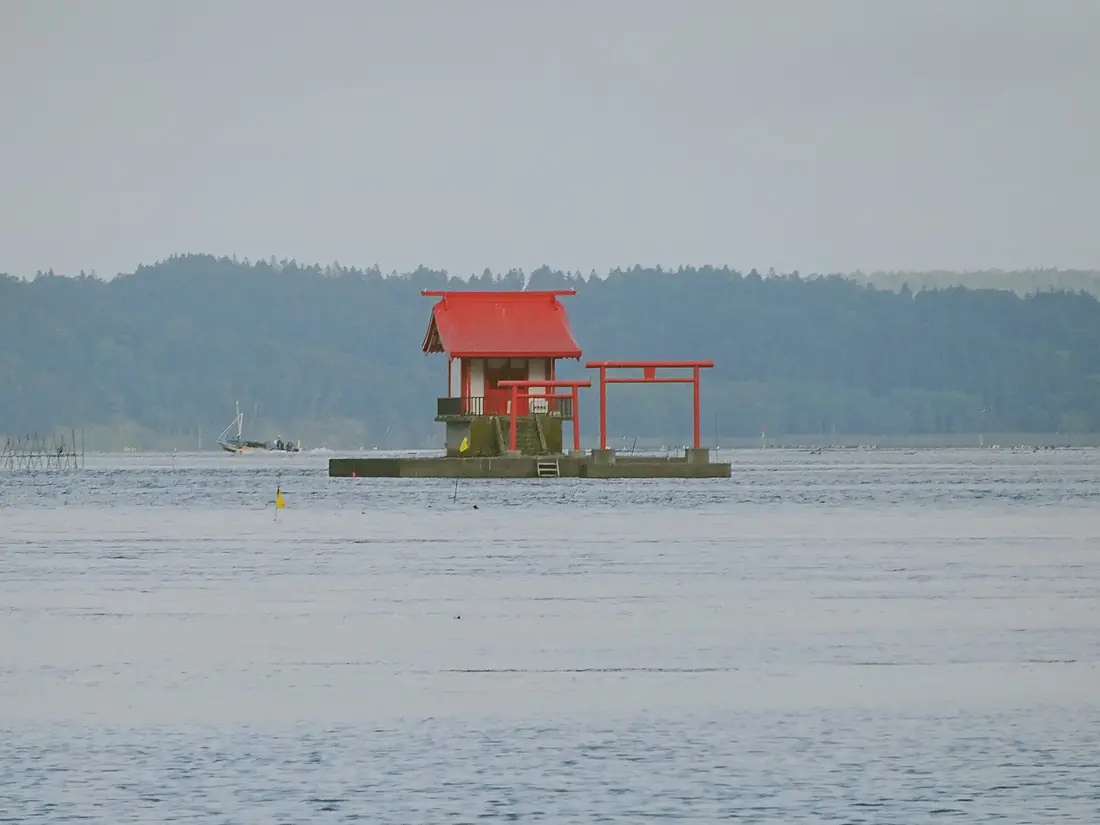 Benten Island in Lake Akkeshi