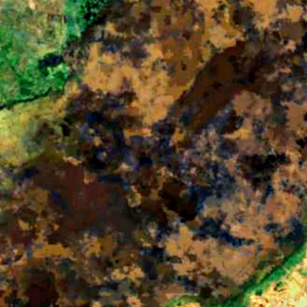 Alaotrameer van boven gezien (Sentinel-2)