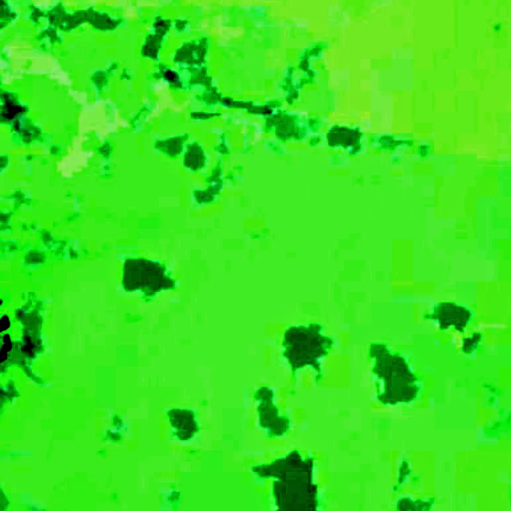 Lake Albert seen from above (Sentinel-2)
