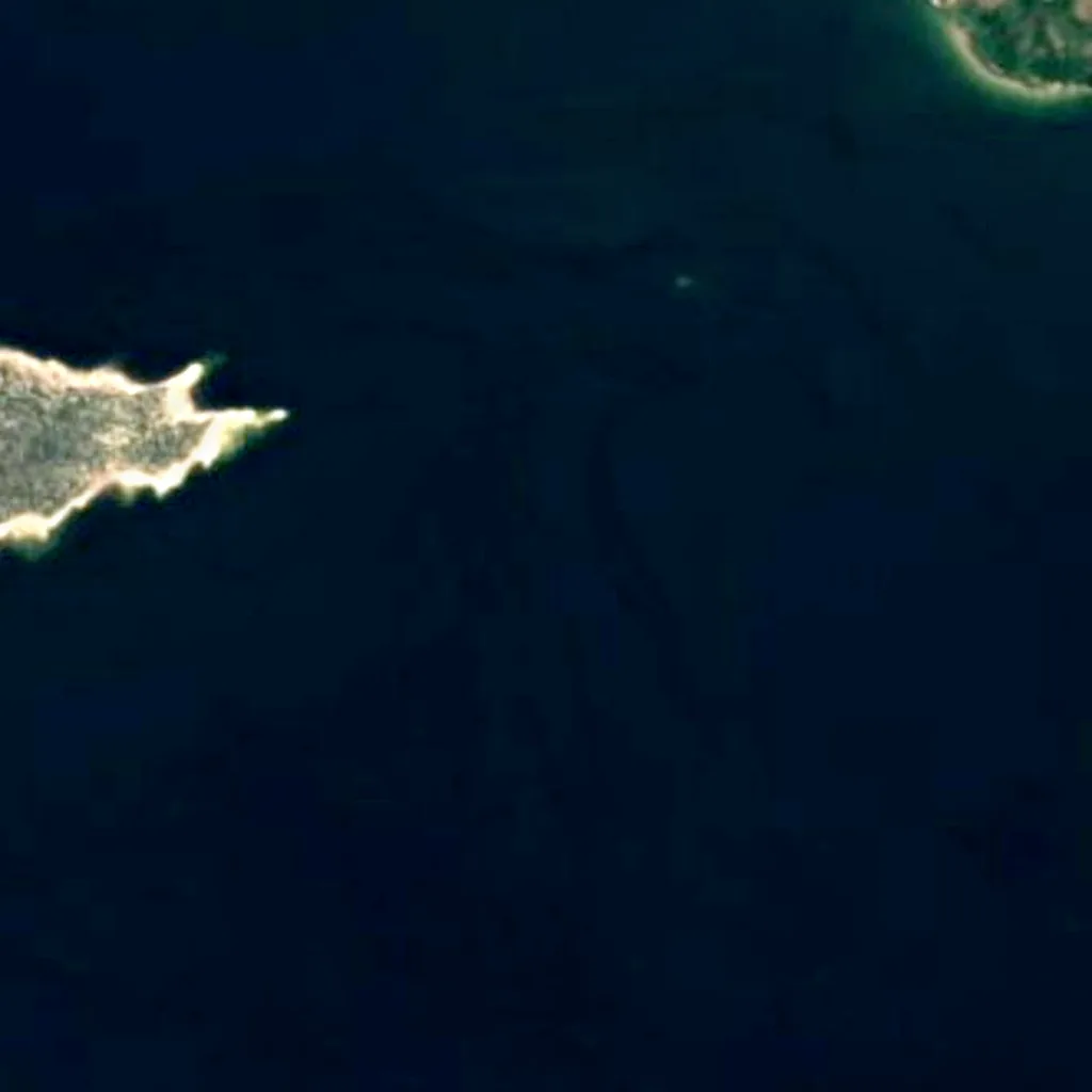 Lac Enriquillo vu d'en haut (Sentinel-2)