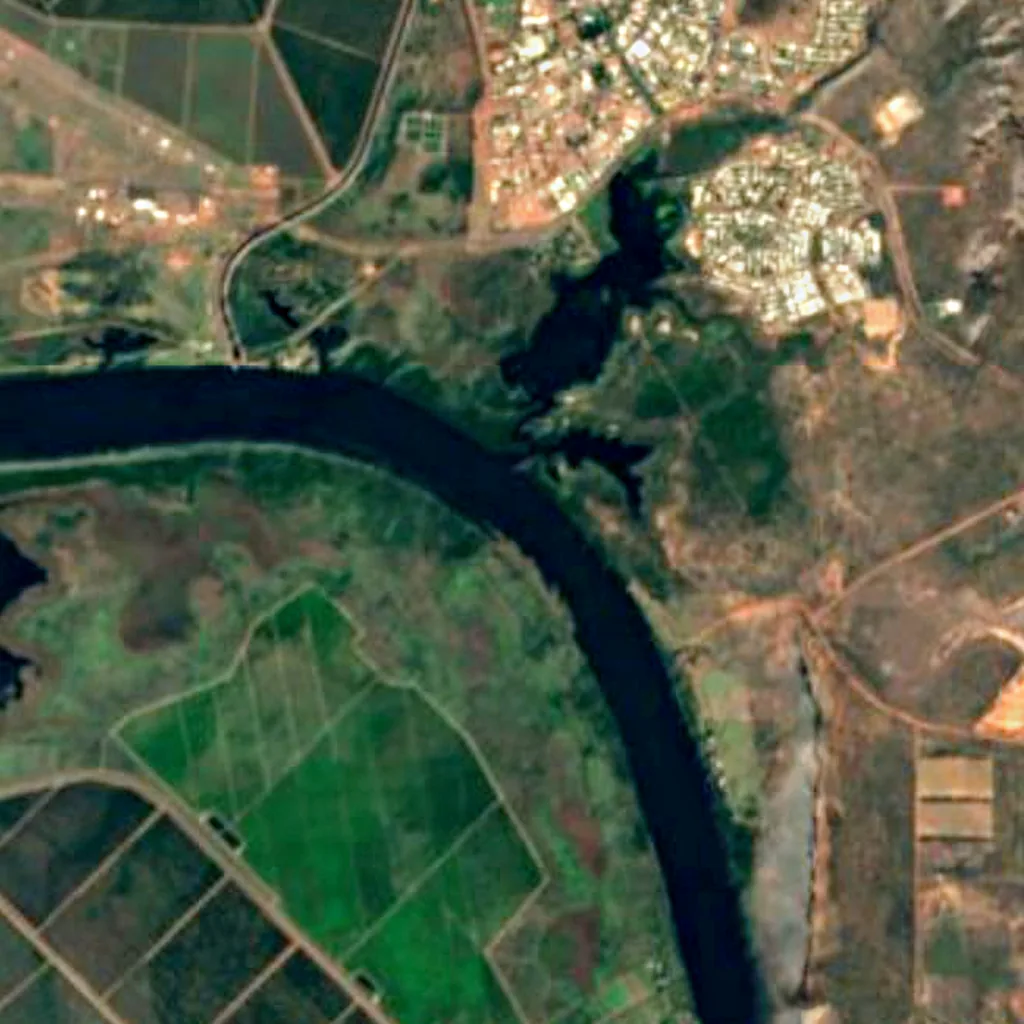 Lake Kununurra visto desde arriba (Sentinel-2)