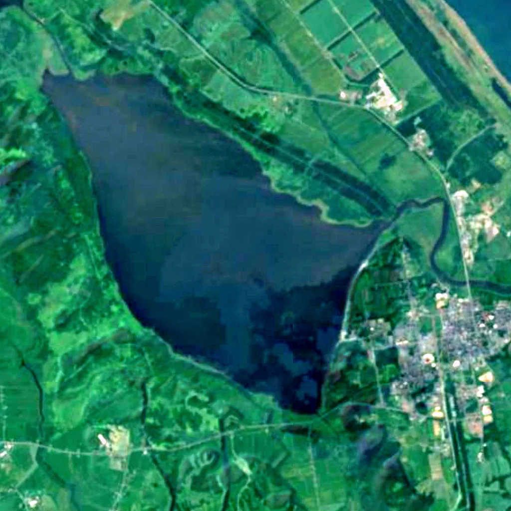 Lake Kutcharo seen from above (Sentinel-2)