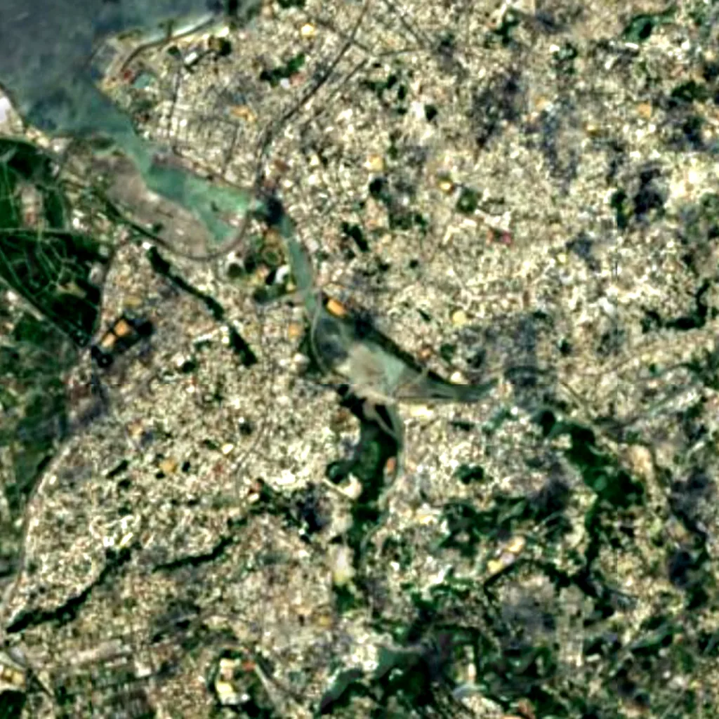 Lake Man seen from above (Sentinel-2)