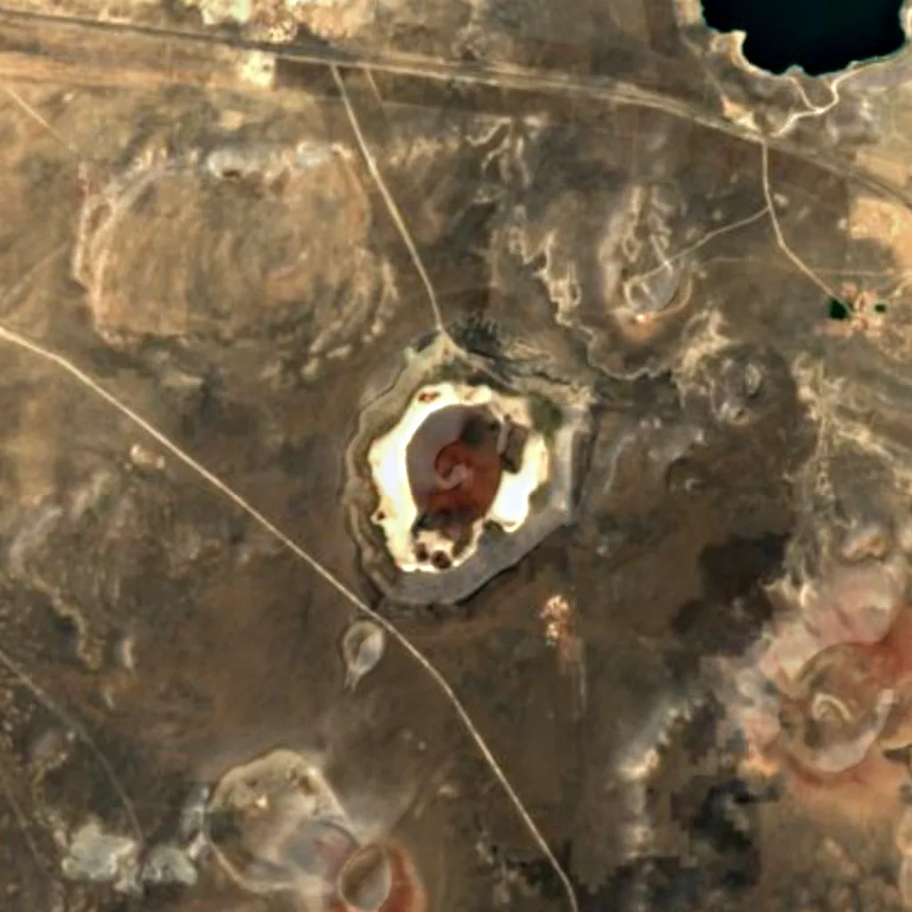 Lake Meke seen from above (Sentinel-2)