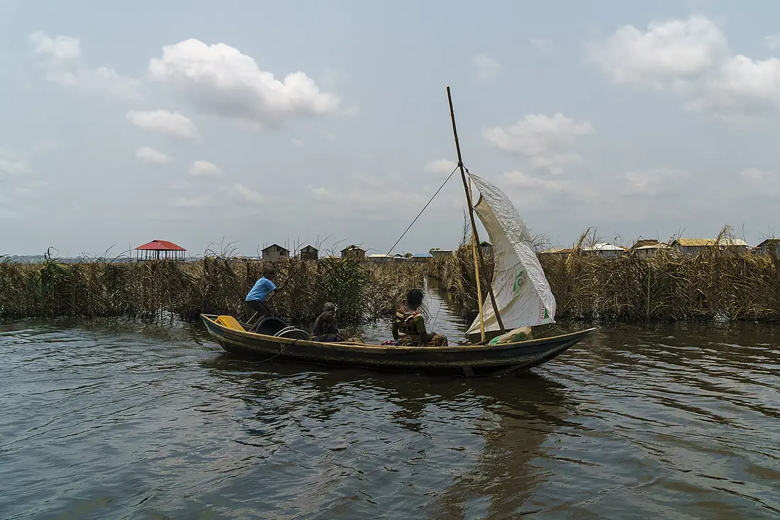 Boats on Lake Nokoue, Benin (33721615435)