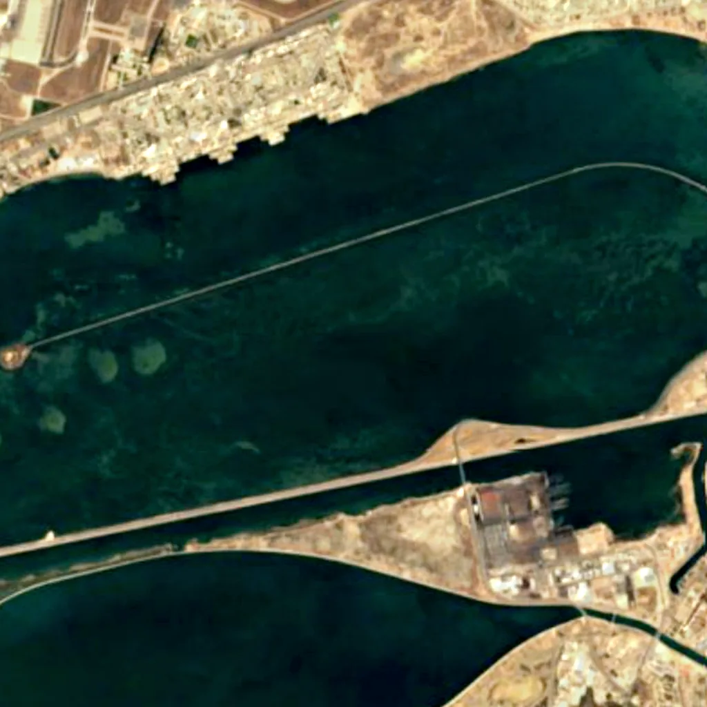 Lake of Tunis seen from above (Sentinel-2)