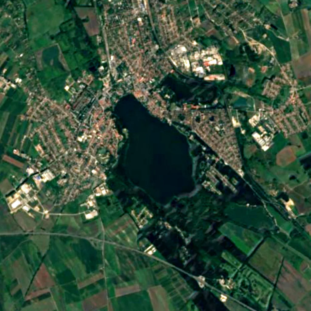 Lake Öreg seen from above (Sentinel-2)