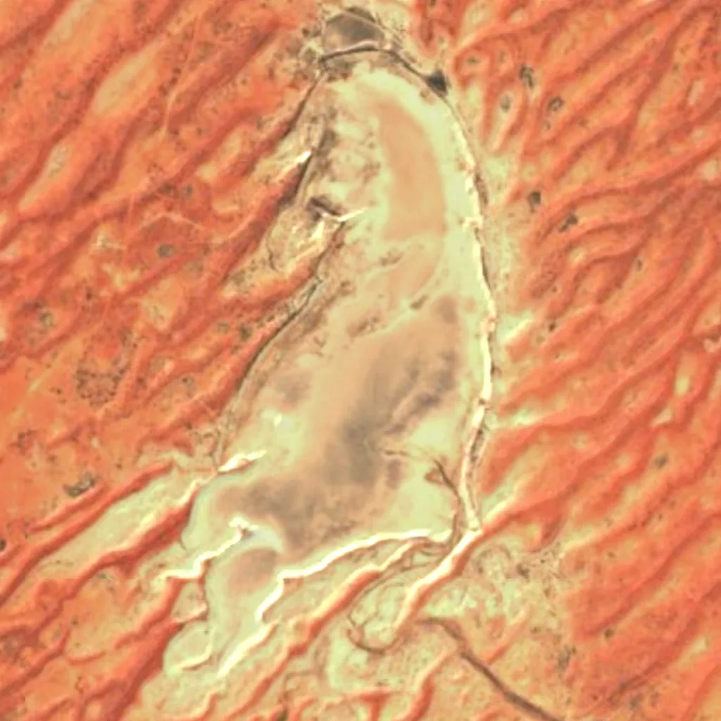 Lake Pinaroo seen from above (Sentinel-2)