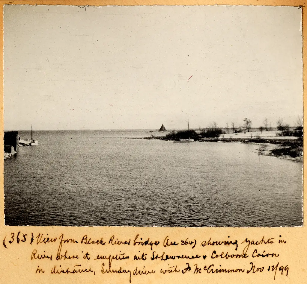 View of the confluence of the Raisin River and Lake Saint Francis, Lancaster (PR2004-002.21.2-365)