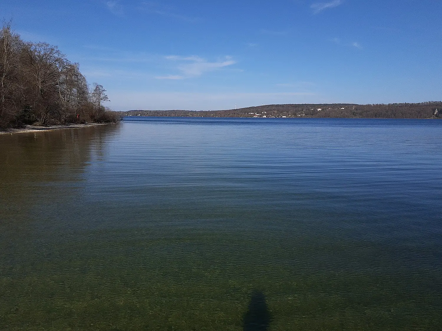 Lake Starnberg from berth, looking north