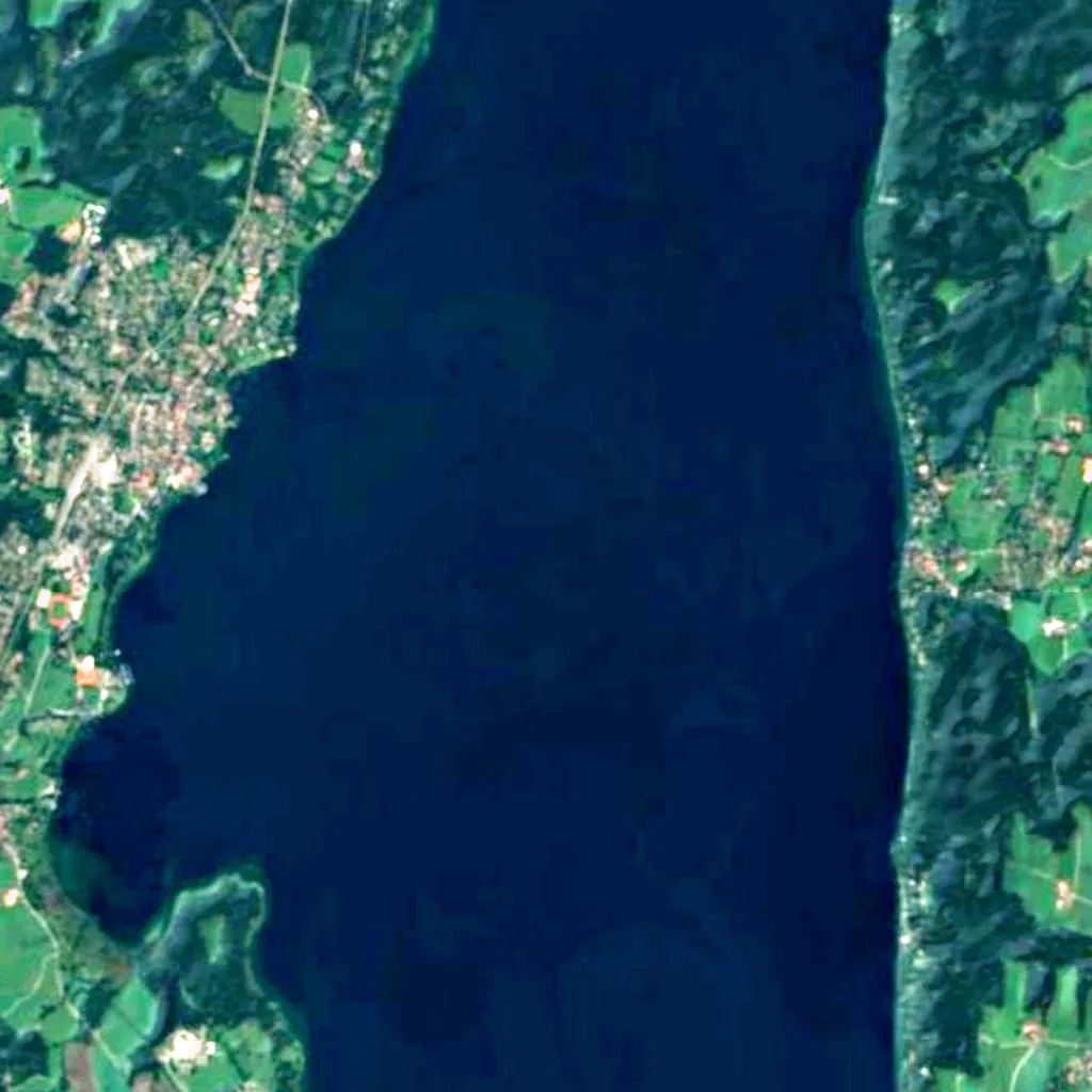 Lake Starnberg seen from above (Sentinel-2)