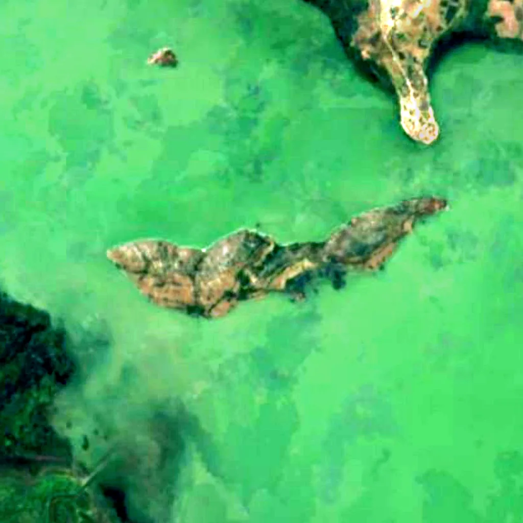 Lake Uluabat seen from above (Sentinel-2)