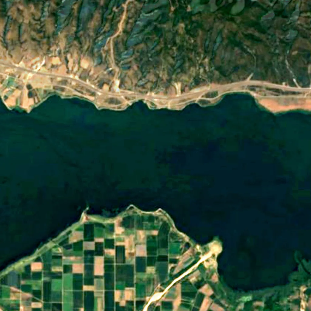 Volvi-See von oben gesehen (Sentinel-2)