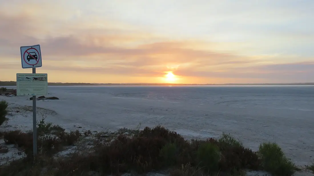 Sunset over Pink Lake, Esperance, January 2024 02
