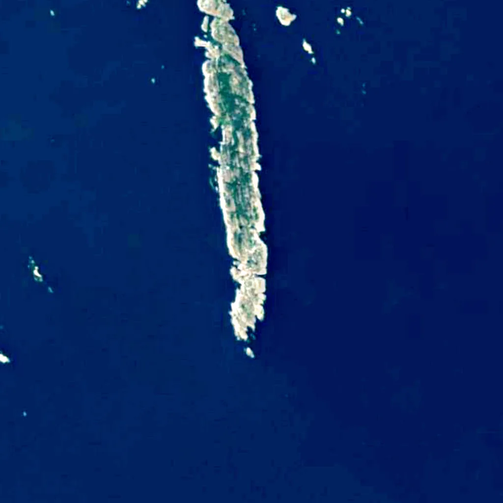 Landsort bird station seen from above (Sentinel-2)