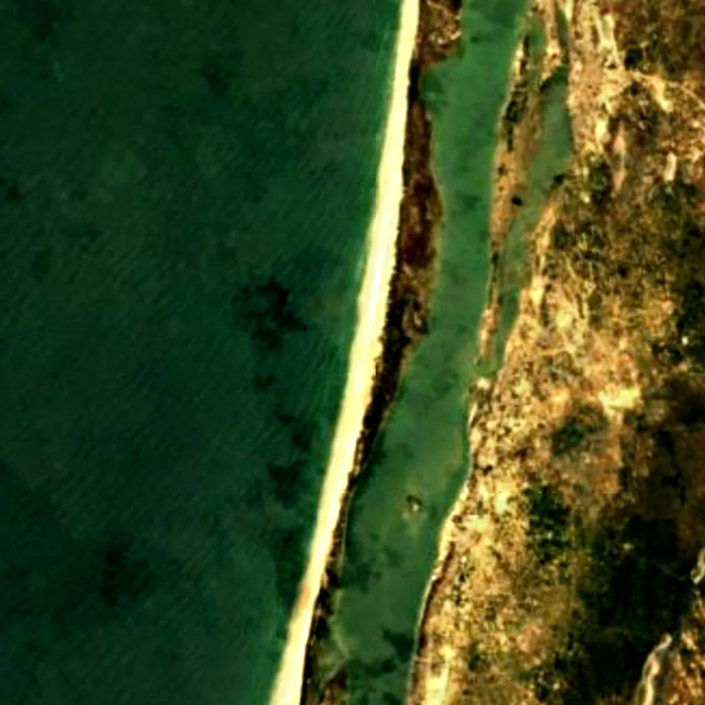 Langue de Barbarie National Park seen from above (Sentinel-2)