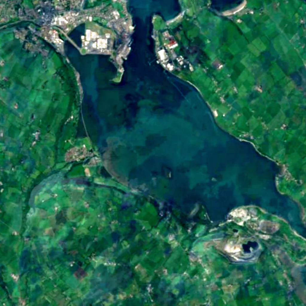 Larne Lough seen from above (Sentinel-2)