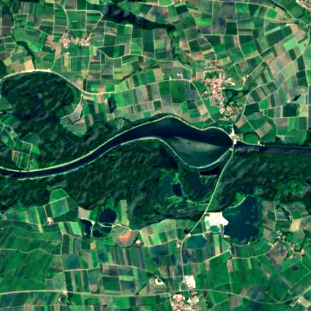 Lech-Donau-Winkel vu d'en haut (Sentinel-2)