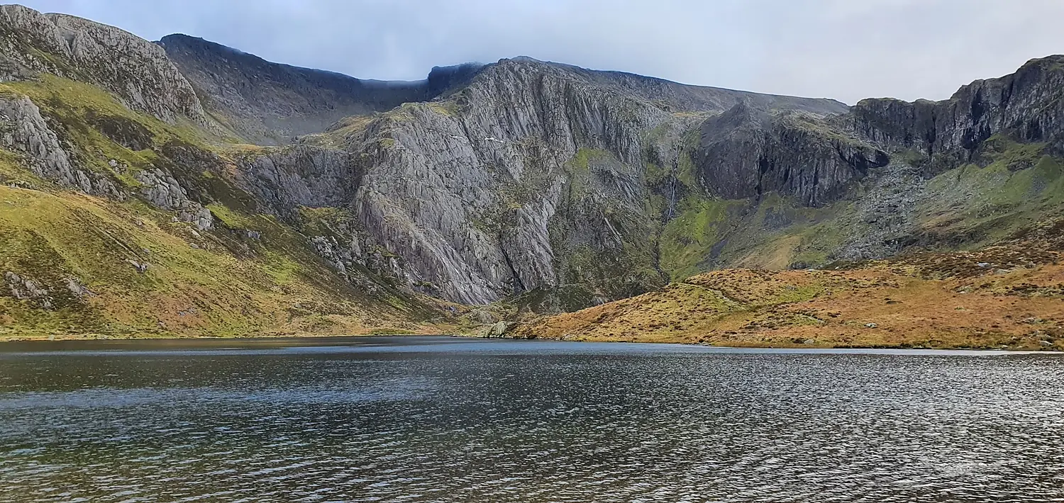 Idwal Slabs at the end of Llyn Idwal