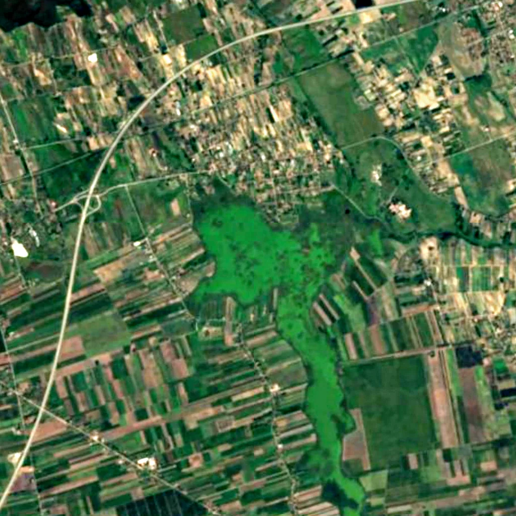 Ludaš Lake seen from above (Sentinel-2)
