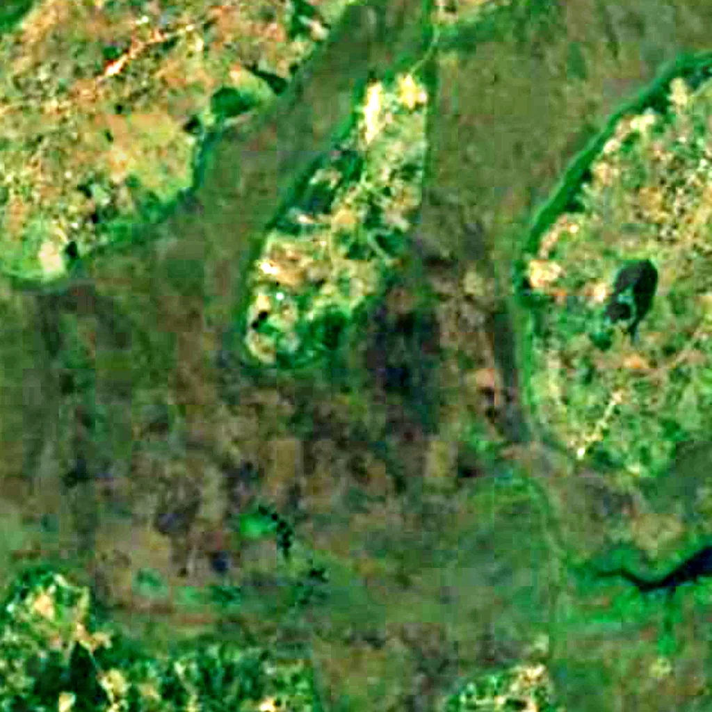 Mabamba Bay seen from above (Sentinel-2)