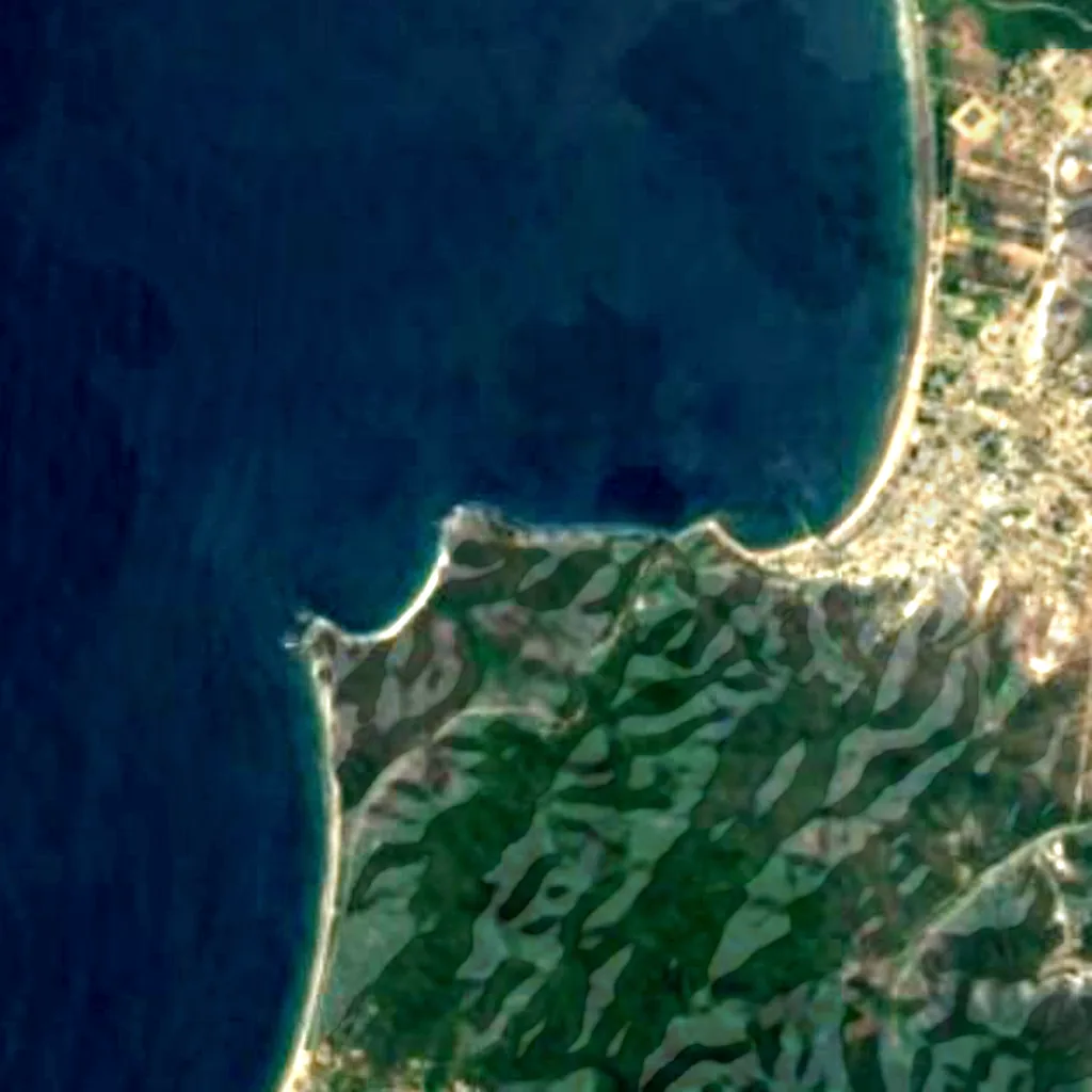 Machalilla National Park seen from above (Sentinel-2)
