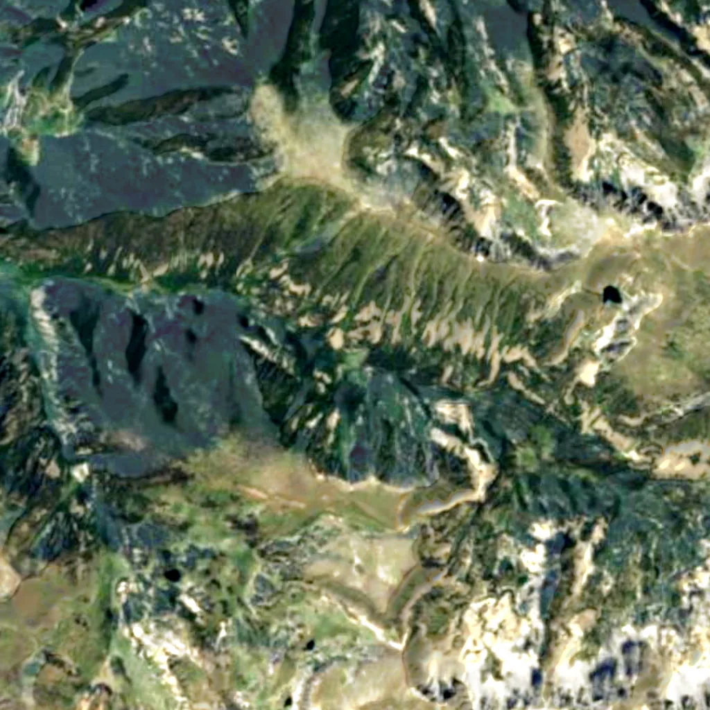 Madriu-Perafita-Claror Valley seen from above (Sentinel-2)