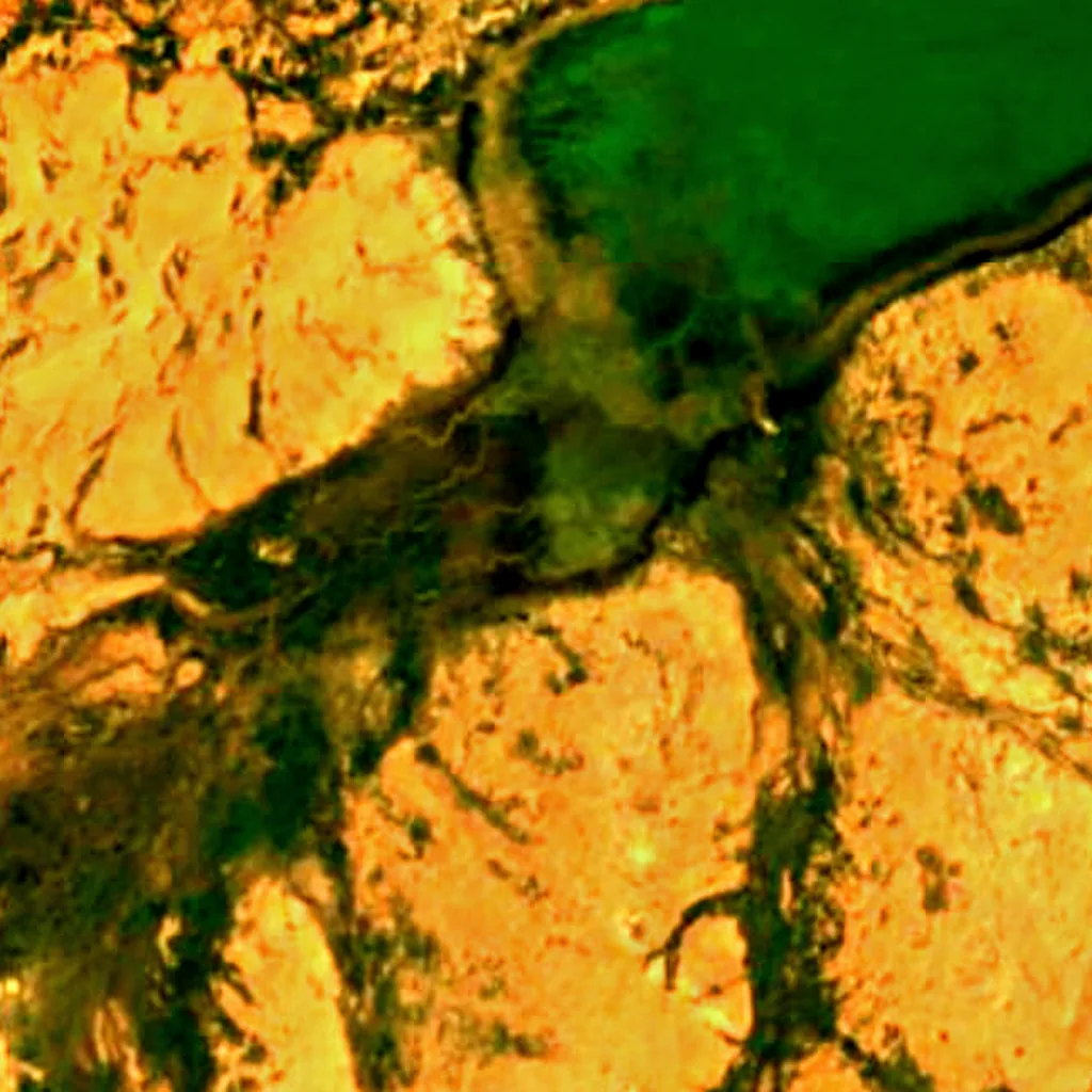 Mare of Oursi seen from above (Sentinel-2)