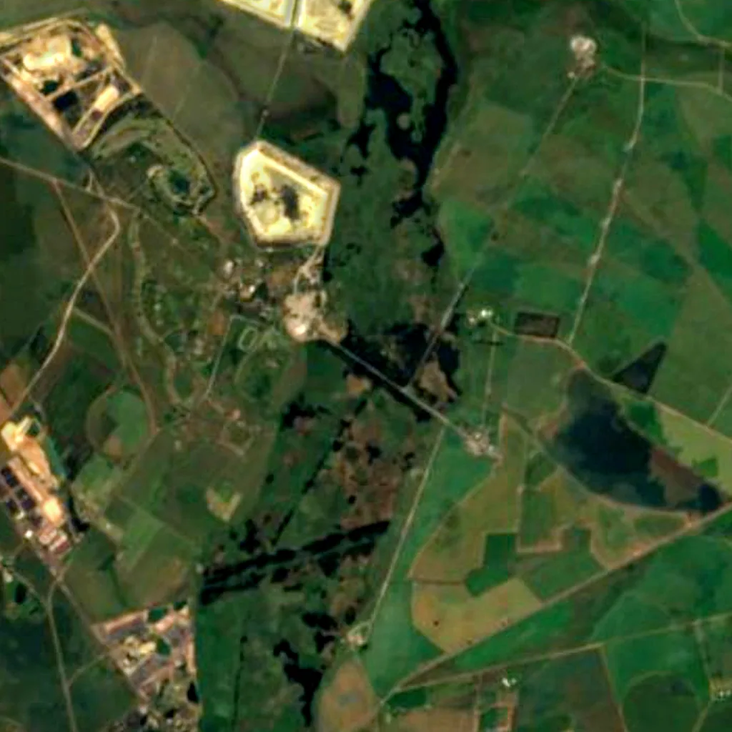 Marievale Bird Sanctuary seen from above (Sentinel-2)