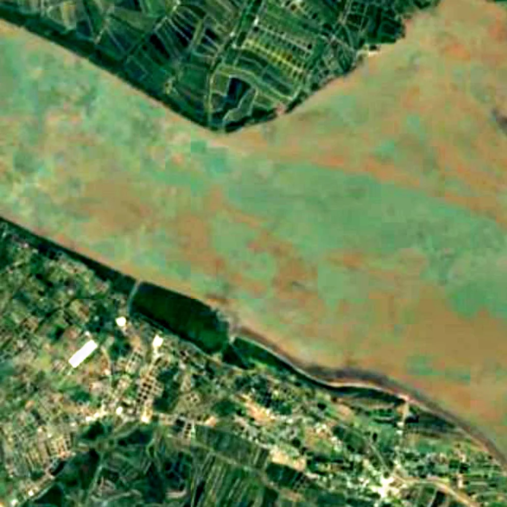 Mekong von oben gesehen (Sentinel-2)
