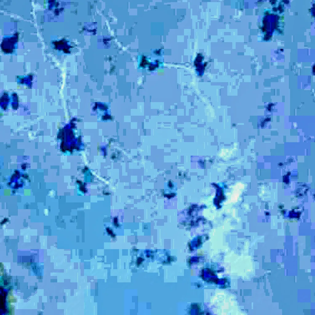 Melincué Lake vu d'en haut (Sentinel-2)