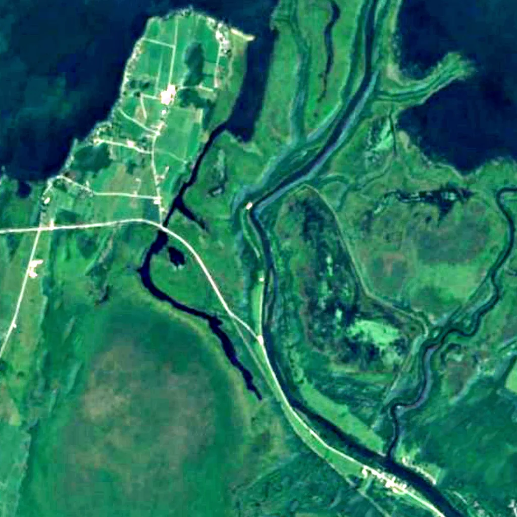 Missisquoi National Wildlife Refuge seen from above (Sentinel-2)