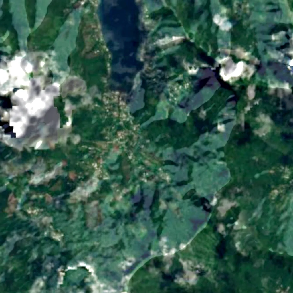 Moorea seen from above (Sentinel-2)