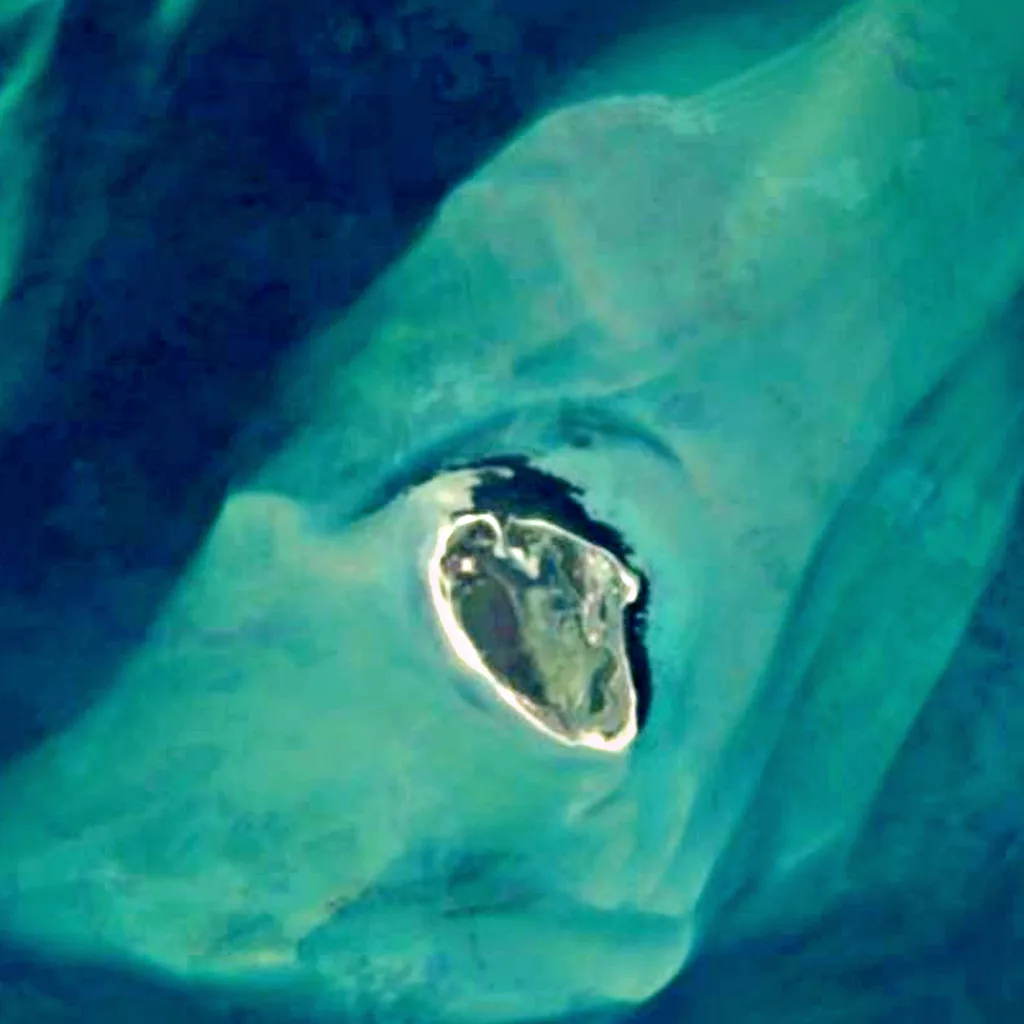 Mud Island seen from above (Sentinel-2)